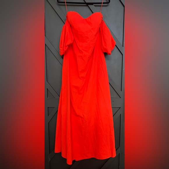 NWT Twilight Tides Off The Shoulder Maxi Dress in Scarlet, Size Medium - Picture 4 of 11